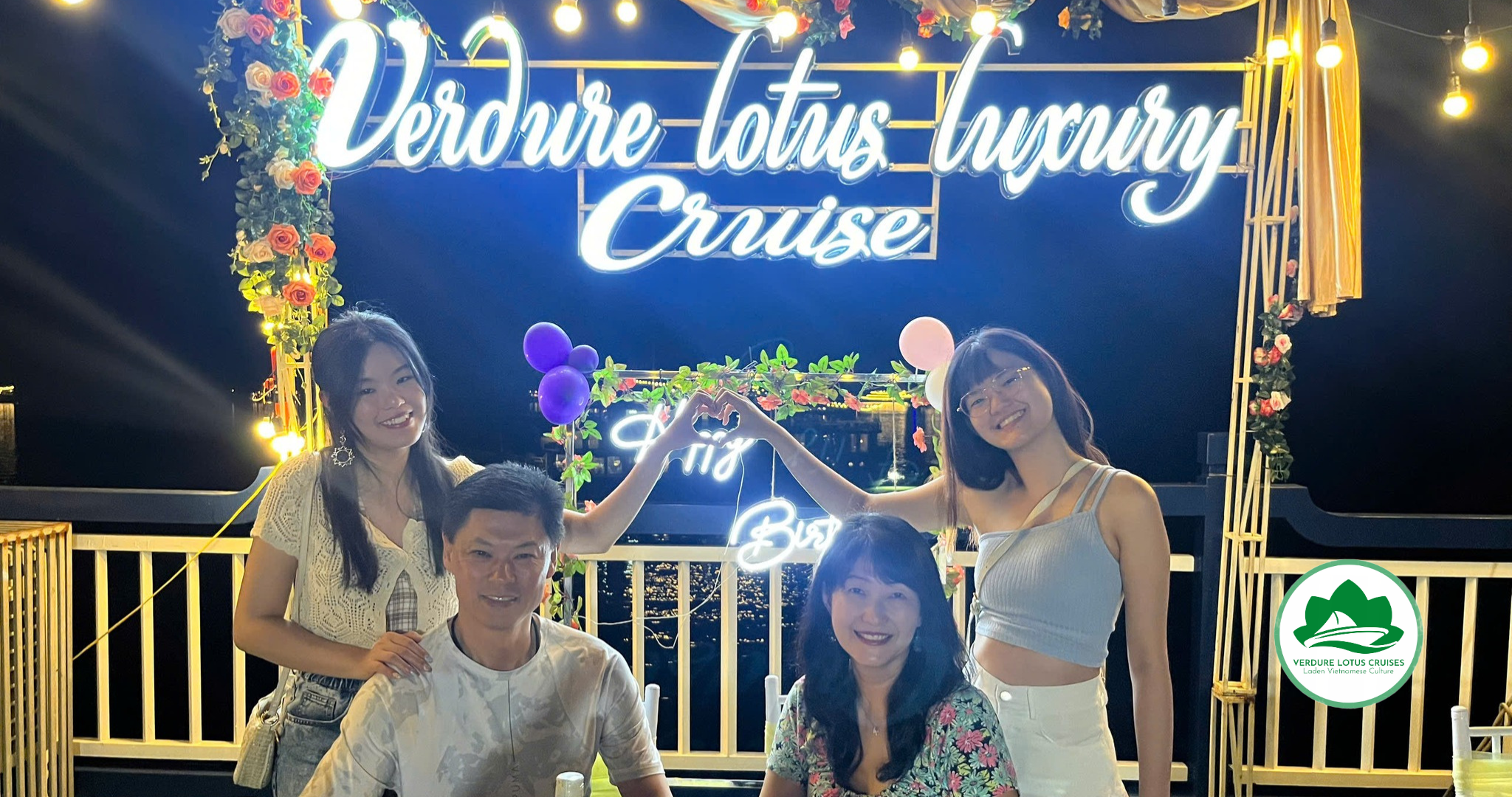 Family Party on Verdure Lotus Luxury Cruise
