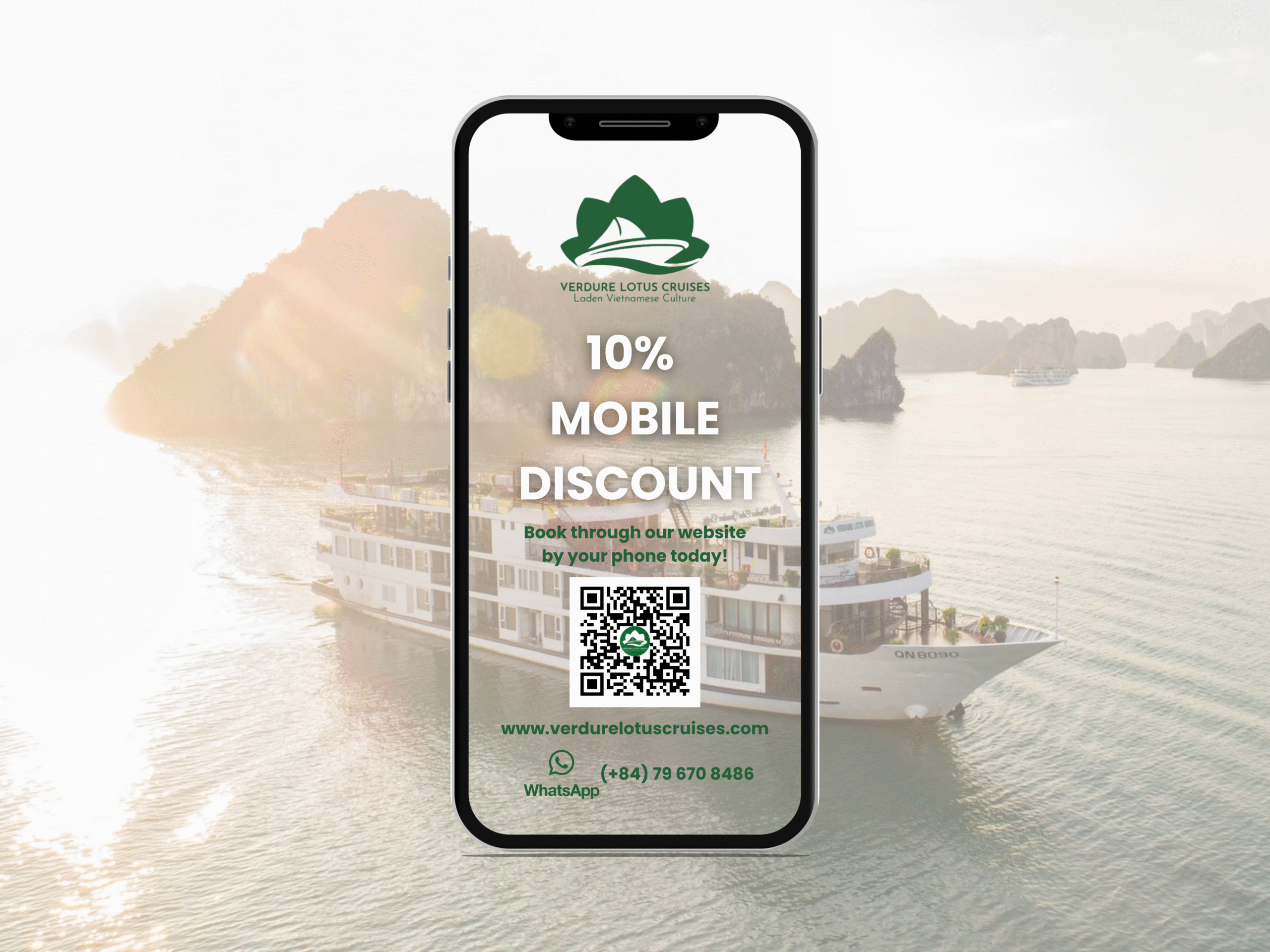 Website Booking Promotion: Mobie Discount 10% OFF.