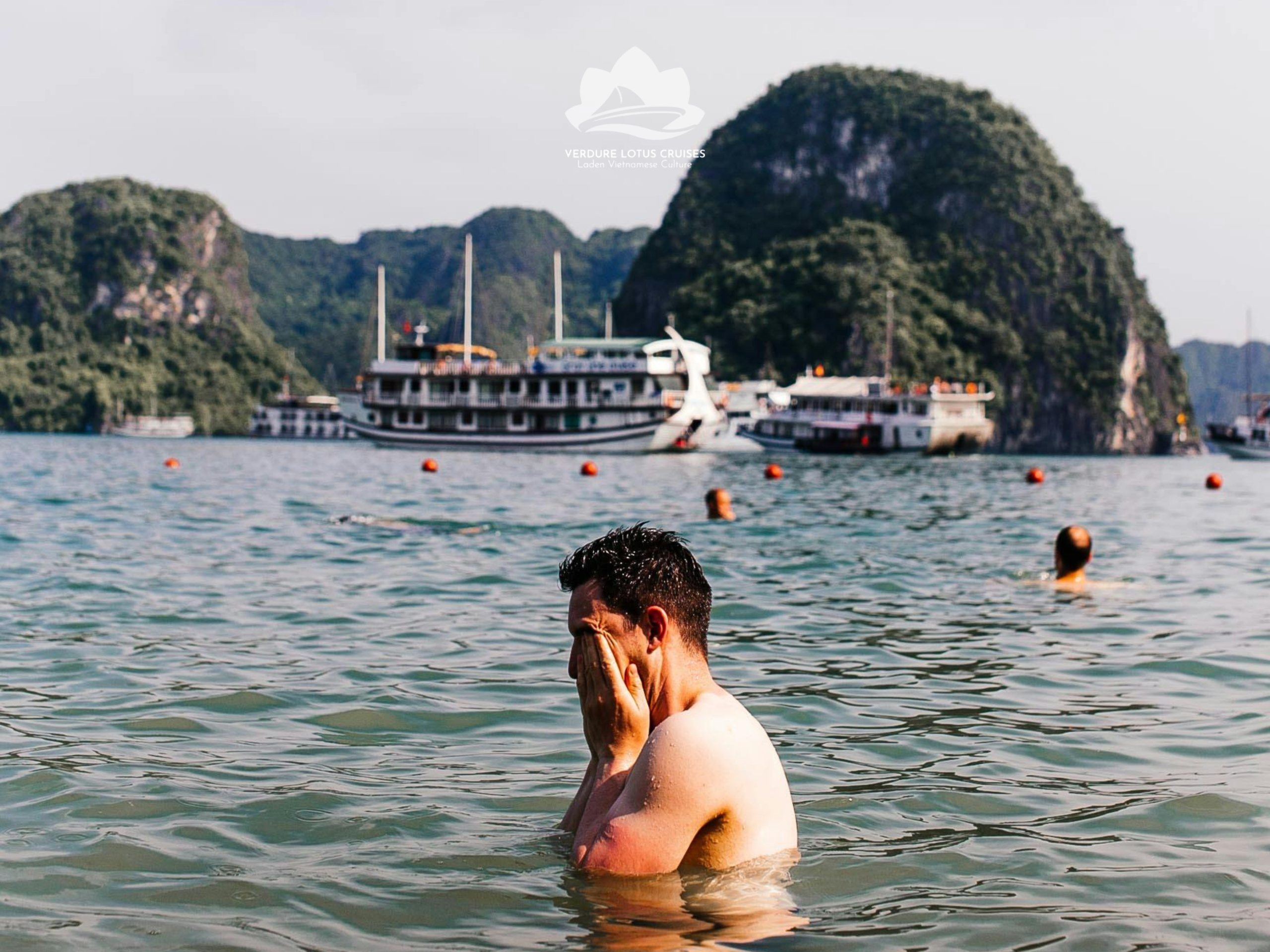 Swimming at Tra Bau Area