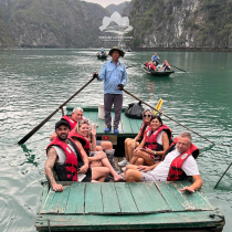 Bamboo Boat at Dark & Bright Cave 03