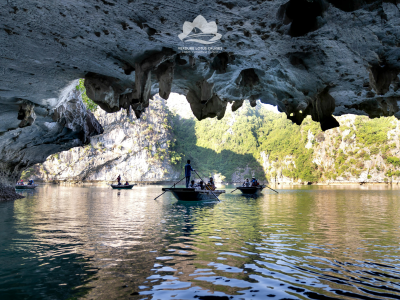 Bamboo Boat at Luon Cave 03