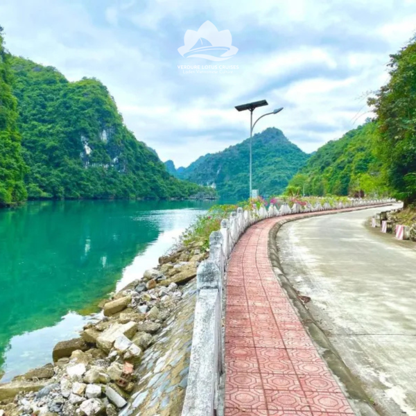 Bicycling on Viet Hai Village for 3 Days 2 Nights Lan Ha Bay Itinerary on Verdure Lotus Classic Cruise.