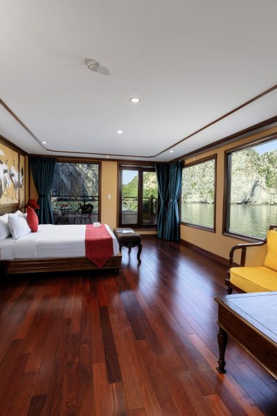 Family Connecting Suite Room Family Connecting Suite Room on Verdure Lotus Grandeur Cruise on Ha Long Bay