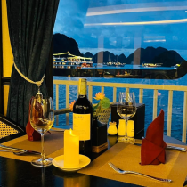 Wine Setup Verdure Lotus Luxury Cruise