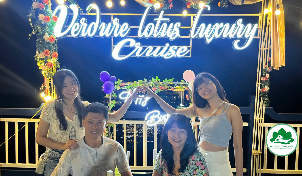 Family Party on Verdure Lotus Luxury Cruise