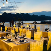 Dinner on Sundeck on Verdure Lotus Luxury Cruise