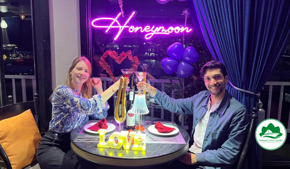 Honeymoon Setup on Verdure Lotus Luxury Cruise